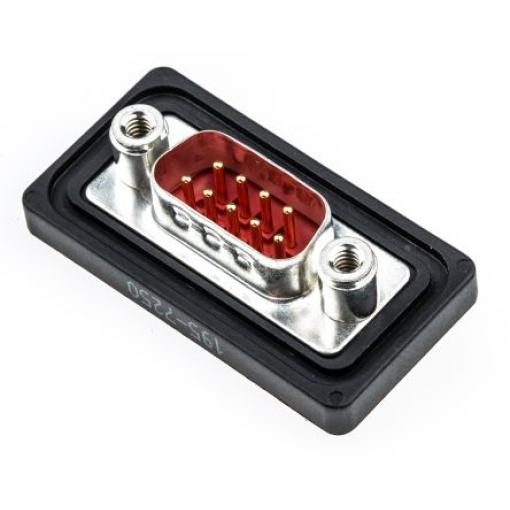 FCT from Molex Konektor D-Sub, řada: FWD, počet kontaktů: 9, orientace těla: Rovný, Montáž do panelu Vnější, D-SUB,