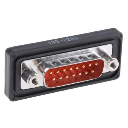FCT from Molex Konektor D-Sub, řada: FWD, počet kontaktů: 15, orientace těla: Rovný, Montáž do panelu Vnější, D-SUB,