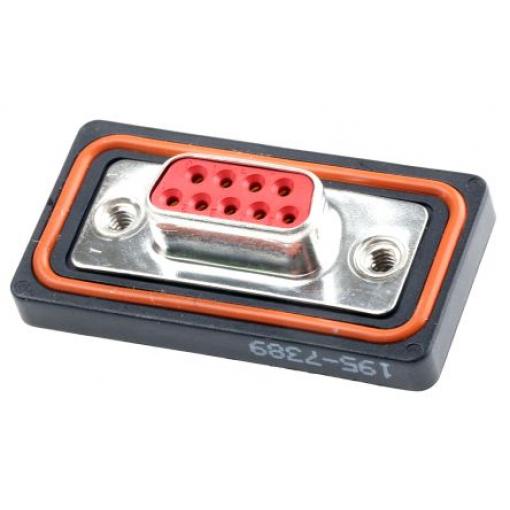 FCT from Molex Konektor D-Sub, řada: 173110, počet kontaktů: 9, orientace těla: Rovný 2.84 mm, Montáž do panelu Vnitřní,