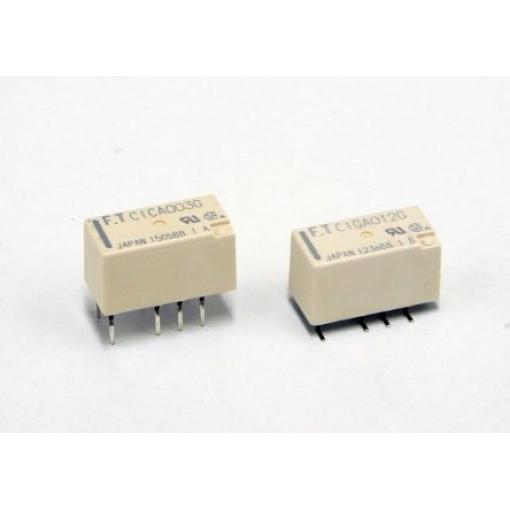 Fujitsu Signálové relé DPDT Průchozí otvor 2 A 3 V dc FTR-C1