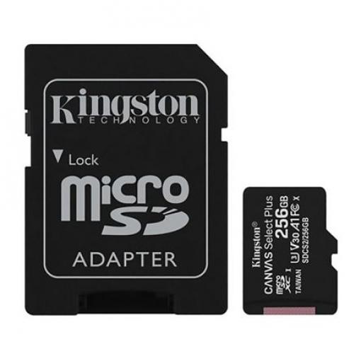 MicroSD 256 GB MicroSD Kingston UHS-I, Třída 10 85 °C -25 °C