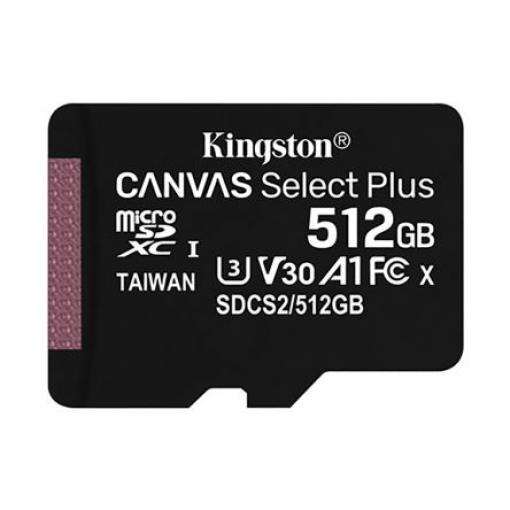 MicroSD 512 GB MicroSD Kingston UHS-I, Třída 10 85 °C -25 °C