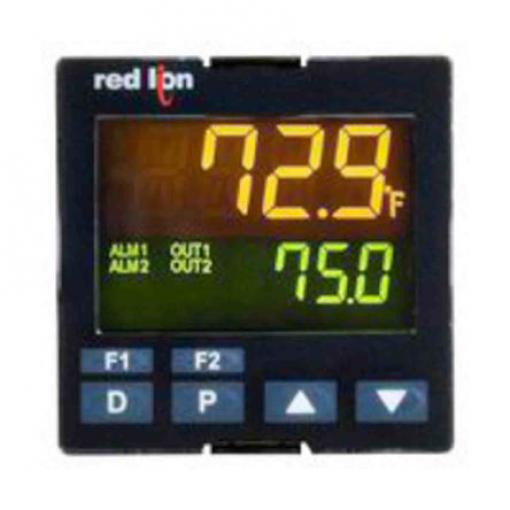 Red Lion PID regulátor teploty, řada: PXU Montáž do panelu, 50 °C, 0 °C 2, počet výstupů: 1, výstup: Relé 240V ac, typ