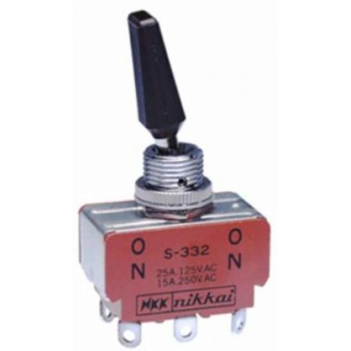 NKK Switches Přepínač Panel DPDT zap-zap ovládání 25 A Jazýček 30 V dc
