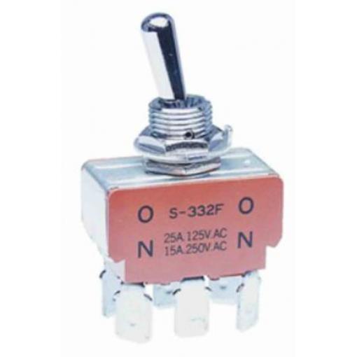 NKK Switches Přepínač Panel DPDT zap-zap ovládání 20 A Rychlé připojení 30 V dc