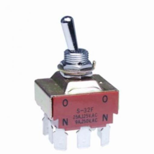 NKK Switches Přepínač Panel 3PDT zap-zap ovládání 20 A Rychlé připojení 30 V dc