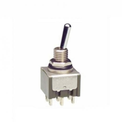 NKK Switches Přepínač IP67 Panel SP3T Zap-zap-zap ovládání 4 A Pájecí 30 V dc