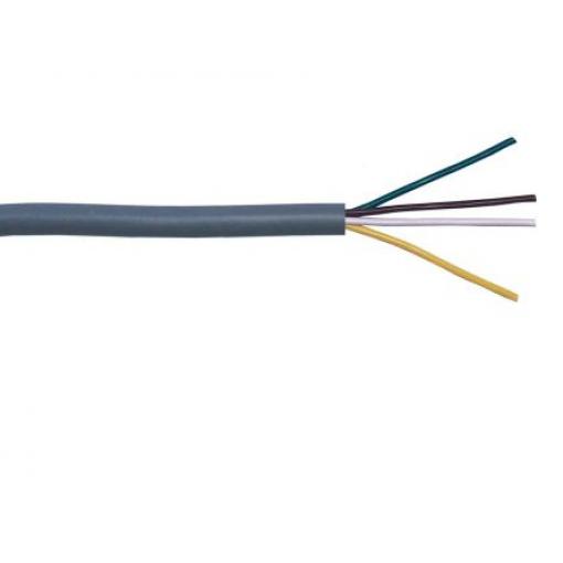 Datový kabel, Polyvinylchlorid, 250 V 0.34 mm², chování ohně: Samozhášecí RS PRO 100 m, Šedá