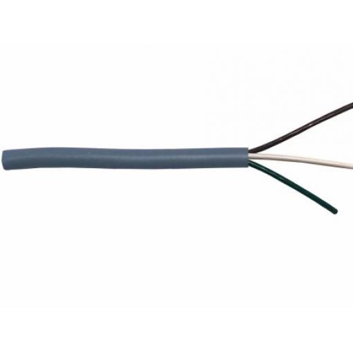 Datový kabel, Polyvinylchlorid, 250 V 0.25 mm², chování ohně: Samozhášecí RS PRO 100 m, Šedá