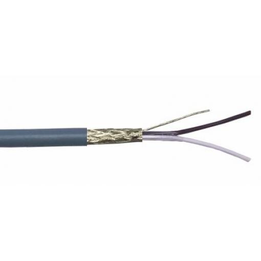 Datový kabel, Polyvinylchlorid, 250 V 0.25 mm², chování ohně: Samozhášecí RS PRO 100 m, Šedá