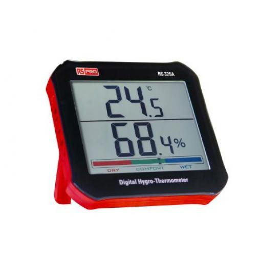 Vlhkoměr, číslo modelu: RS-325 RS PRO, 60 °C ±4 %RH, rozsah vlhkosti: 99 %RH, ISOCAL