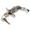 Zamykací rukojeť, Chromová Stříbrná Klika T 60 mm Euro-Locks a Lowe & Fletcher group Company