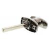 Zamykací rukojeť, Chromová Stříbrná Klika T 60 mm Euro-Locks a Lowe & Fletcher group Company
