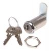 Zámková vložka S klíčem, Klíč, Nerezová ocel, hloubka od panelu k jazýčku: 32 mm, Chromová 19.1 x 16.6 mm Euro-Locks a