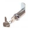 Zámková vložka S klíčem, Klíč, Nerezová ocel, hloubka od panelu k jazýčku: 32 mm, Chromová 19.1 x 16.6 mm Euro-Locks a