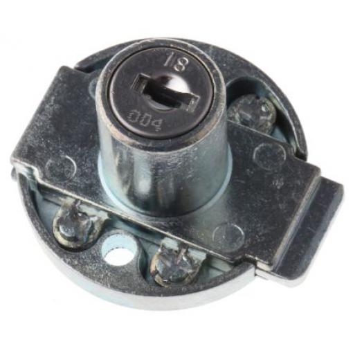 Nábytkový zámek S klíčem, Klíč, hloubka od panelu k jazýčku: 19 mm, Anodizace 16.5 mm Euro-Locks a Lowe & Fletcher group