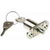Posuvný dveřní zámek S klíčem, Klíč, hloubka od panelu k jazýčku: 24 mm, Anodizace 19 mm Euro-Locks a Lowe & Fletcher