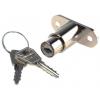 Posuvný dveřní zámek S klíčem, Klíč, hloubka od panelu k jazýčku: 24 mm, Anodizace 19 mm Euro-Locks a Lowe & Fletcher