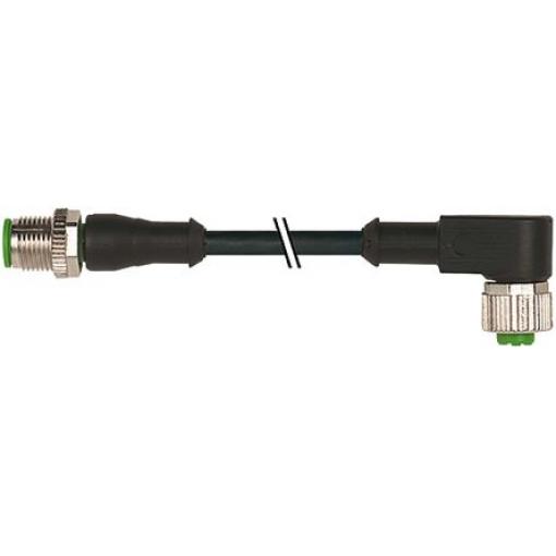 Kabel ovladače snímače, A: Vnější, A: Rovný 4, B: M12, B: Vnitřní, 30V ac/dc 4, IP65, IP66K, IP67, řada: A-Coded