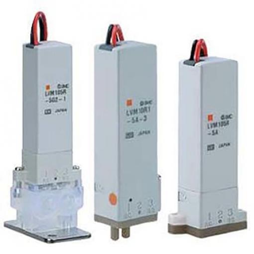 Elektromagnetický ventil LVM11-5C-1-Q 2,3portový NC 24 V SMC M5 1/8 in