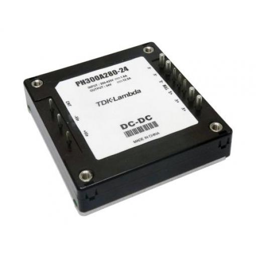 TDK-Lambda Měnič DC/DC PH-A 280, výstup: 24 V dc 500 V, Vin 425V dc 12.5 A, Vin 200V 300 W -40 °C 85 °C Montáž na plošný