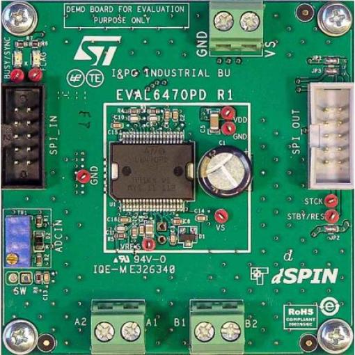 Vývojová sada pro řízení napájení Demonstrační deska Řízení spotřeby STMicroelectronics L6470, pro použití s: Režim