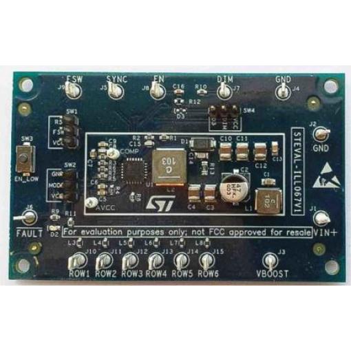 STMicroelectronics Vyhodnocovací sada LED STEVAL-ILL067V1, LED ovladač, STEVAL, ALED7707 Vyhodnocovací deska, pro