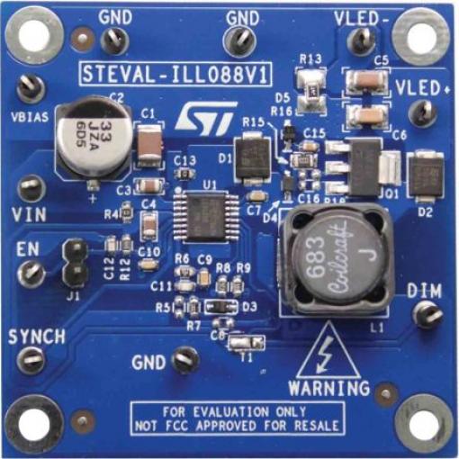 STMicroelectronics Vyhodnocovací sada LED STEVAL-ILL088V1, LED ovladač, STEVAL, LED6000 Vyhodnocovací deska, pro použití