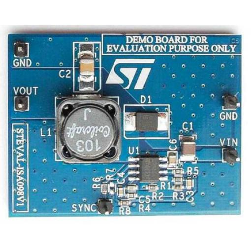 Vývojová sada pro řízení napájení Demonstrační deska Napájecí zdroj STMicroelectronics L7985A, pro použití s: Snižující