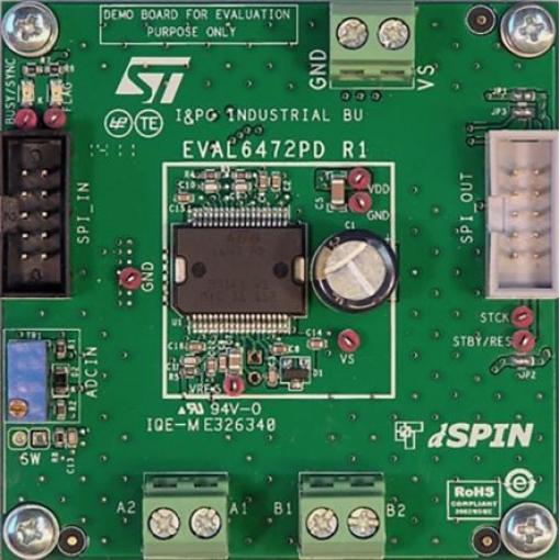 Vývojová sada pro řízení napájení Plně integrovaný ovladač krokového motoru pro montáž zařízení L6472 uvnitř High Power