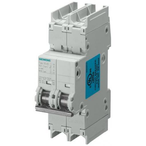 Siemens Miniaturní jistič, rozsah: 5SJ4 2pólový 4 A vypínací výkon 14 kA, charakteristika: Typ D, rozsah: SENTRON 400 V