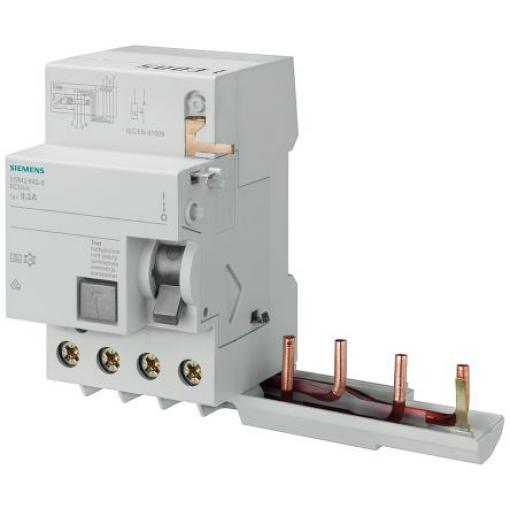 Siemens Jistič zbytkového proudu s ochranou proti přepětí, rozsah: 5SM2 4pólový 40 A vypínací citlivost 300 mA,