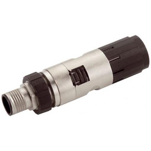 Kulatý konektor, počet kontaktů: 4, Kabel, velikost: M12 Siemens, pohlaví kontaktu: Vnější, orientace těla: Rovný