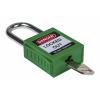 RS PRO, Bezpečnostní uzamčení Zelená 1 zámek, Nylon, Ocel Uzamčení 6.35 mm
