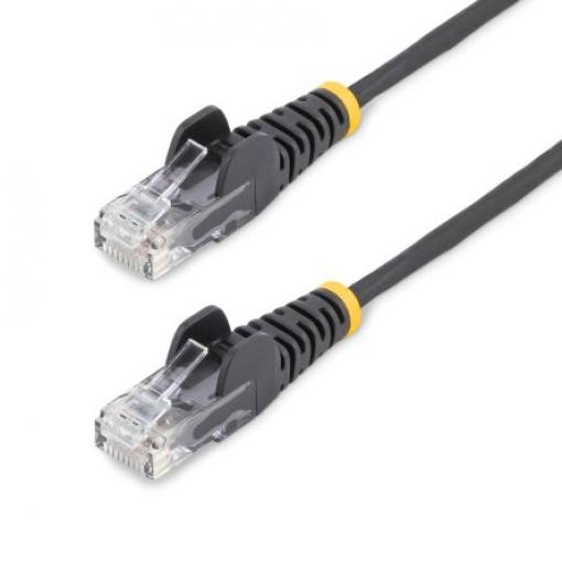 StarTech.com Kat6 Ethernetové kabely, řada: N6PAT50CMBKS, Černá, Polyvinylchlorid 0.5 m 4, typ pláště: Nestíněný