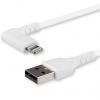 StarTech.com Kabel Lightning Vnější, A: USB typu A, 2 m Vnější, Bílá, B: Lightning