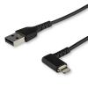 StarTech.com Kabel USB do zásuvky IC Vnější, A: USB typu A, 1 m Vnější, Černá, B: Lightning