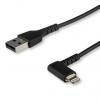 StarTech.com Kabel USB do zásuvky IC Vnější, A: USB typu A, 1 m Vnější, Černá, B: Lightning