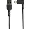 StarTech.com Kabel USB do zásuvky IC Vnější, A: USB typu A, 2 m Vnější, Černá, B: Lightning