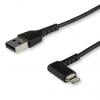 StarTech.com Kabel USB do zásuvky IC Vnější, A: USB typu A, 2 m Vnější, Černá, B: Lightning