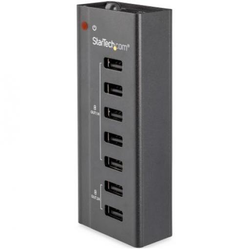 Rozbočovač USB ST7C51224EU, standard: USB 2.0 USB, počet portů USB: 7 AC adaptér 11 cm StarTech.com 24 mm 11 cm