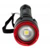 Kapesní svítilna, rozsah: RSPRO-F22R, typ žárovky: LED Dobíjecí, svítivost: 3200 lm, IPX7 Černá, Červená Plošné, Bodové