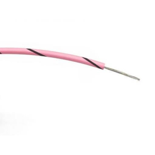 Přístrojový kabel plocha průřezu 0,2 mm Jednožilový, prameny vodičů: 7/0,2 mm barva Černá/Růžová 1 kV AC 100m RS PRO