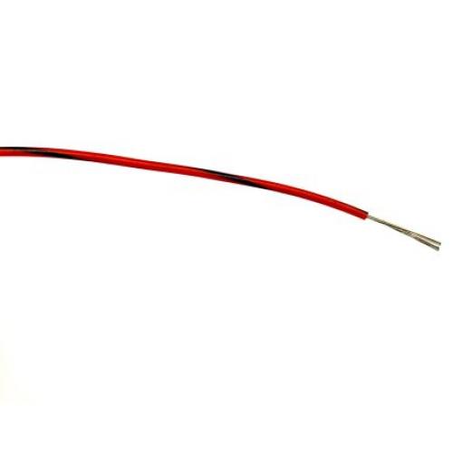 Zapojovací vodič plocha průřezu 0,2 mm², typ kabelu: Jednožilový, prameny vodičů: 7/0,2 mm, Černá/Červená, 1 kV AC 100m