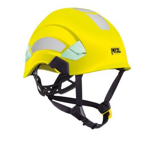 Petzl Ochranná přilba EN 50365 (class 0), ANSI Z89.1-2014 class E, EN 397, Žlutá, ABS Včetně řemínku přes bradu