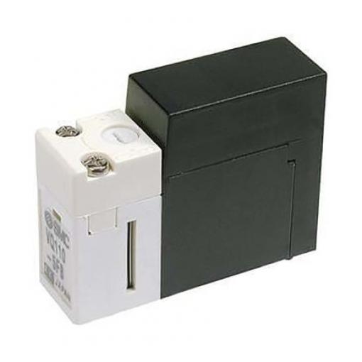 Pneumatický solenoidový/řídicí regulační ventil 3/2 běžně zavřený, řada: VQ100 Solenoid, max. průtok: 19.63 L/min SMC 24