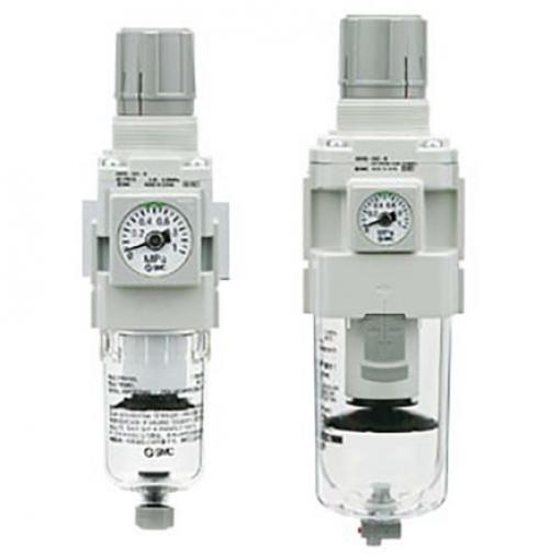 Regulátor s filtrem, řada: AW30 5μm, přípojka portu: G 1/4 G 1/4, max. tlak: 1 MPa 1/4 palce 1/4 palce SMC