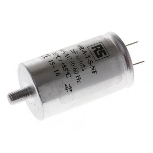 Vrstvové kondenzátory, řada: MRA440 2 μF ±10 % 440 V ac, Montáž šroubem RS PRO