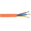 RS PRO Napájecí kabel, řada: H05VV-F 3žilový 100 m Polyvinylchlorid plášť, Oranžová, vnější průměr: 9.4 mm OD, 300/500 V