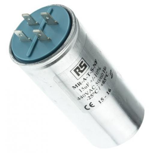 Vrstvové kondenzátory, řada: MRA440 15 μF ±10 % 440 V ac, Šroubová svorka RS PRO